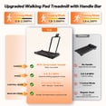 thumbnail image 5 of BEROCA 4-in-1 Portable Treadmill with Foot Massage, 3HP Foldable Treadmill with Incline Handle, Under Desk Small Treadmill For Home Office with Remote Control LED Display, 5 of 9