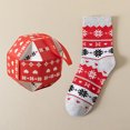 thumbnail image 2 of FhsagQ Socks Men Socks Dress Up Christmas Autumn and Winter Ladies Socks Carton Casual Christmas Style Printed Mid Calf Famale Socks Socks for Men Plus Size Blue with Matching Robe Grey One Size, 2 of 3