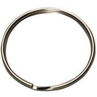 KB107 Split Key Ring, 1-1/4 in, Tempered Steel