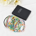 thumbnail image 4 of XIJIN 18Pcs Flower Beaded Anklets for Women Mutilcolor Boho Elastic Beads Ankle Bracelets, 4 of 6