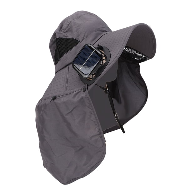 Sombrero De Ventilador Solar, Sombrero De Pesca, Sombrero De Sol Ajustable Al Aire Libre Caminata Al Aire Libre Camping Sombrero De Pesca Con Ventilador Solar Para El Suministro