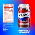 thumbnail image 5 of 1 Pack | Pepsi Prebiotic Cola, Cherry Vanilla, 12 Fl Oz Can, 30 Calories, 5G Prebiotic Fiber, 5G Sugar, Soda Pop Cola & 3x 9oz Disposable Plastic Cups, 5 of 5