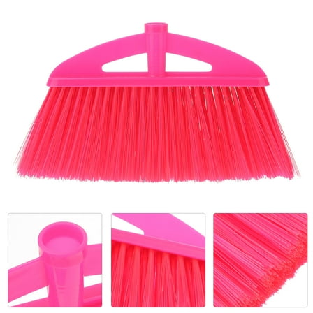 IBASETOY Red Broom Head Replacement Outdoor Replacement Broom Head Durable Design 1Set