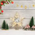 thumbnail image 7 of Christmas Star Tree Topper, Lighted Silver Star Treetop with 10 LED Lights Christmas Decorations for Indoor Office Holiday Xmas Tree, 7 of 7