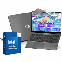 15.6 FHD Laptop Student Laptop 16GB RAM 1TB SSD Intel Pentium Quad-Core N100 Processor (Up to 3.4GHz) Backlit Keyboard privacy camera Fingerprint WiFi 6 BT5.2 Business-Laptop Windows 11 Laptop-Blue