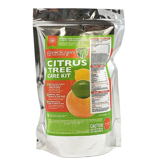 3-in-1 Lemon, Lime, Orange - Citrus Tree Fertilizer and Nutrient Care Kit - One Year Supply - Includes Granule Fertilizer, Liquid Micronutrients, and Liquid Calcium (LG)