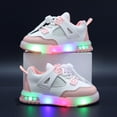 thumbnail image 5 of Xudanell Baby Boy Shoes Boys Sneakers Strap Athletic Shoes Sneaker for Running Little Kid Light Up Shoes, 5 of 8