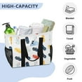 thumbnail image 5 of Flip Flop with Dots Reusable Grocery Bags with Handle Side Pocket Waterproof Shopping Portable Tote, 5 of 8