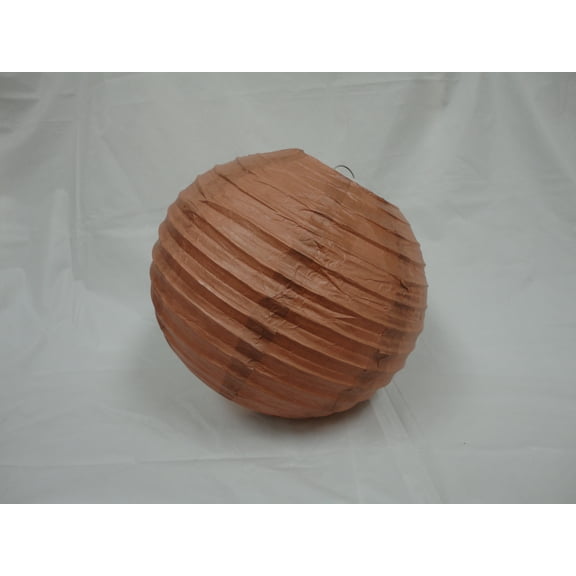 10" LIGHT BROWN CHINESE PAPER LANTERNS 10 COUNTS