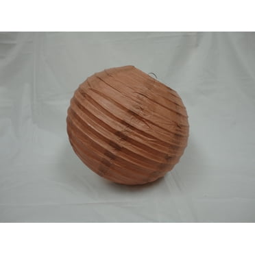 10" LIGHT BROWN CHINESE PAPER LANTERNS 10 COUNTS