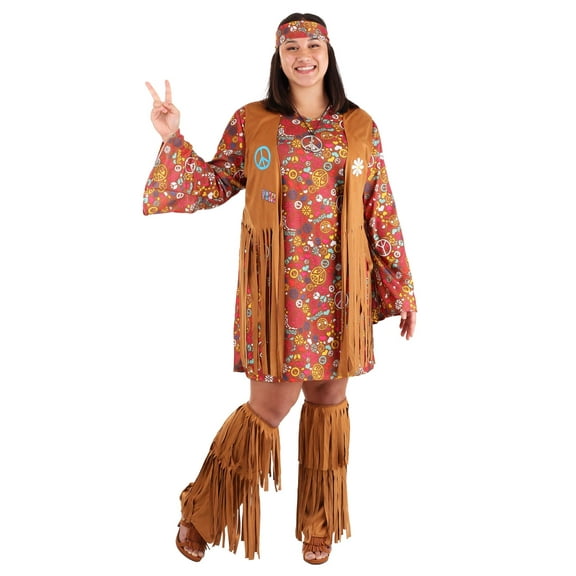 Peace & Love Plus Size Costume for Women