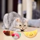 thumbnail image 5 of piezas de juguetes lindos para gatos, juguetes interactivos para gatitos, juguetes de fruta con hierba gatera, 5 of 5