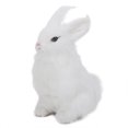thumbnail image 3 of Mini Realistic Plush Rabbit Lifelike Animal Easter Home Room Ornament Simulation Toy Model Gift(White) LYUMO familiar, 3 of 6