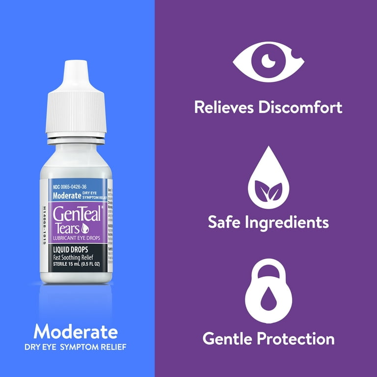 genteal tears lubricant eye gel severe dry eye symptom relief GenTeal Lubricant Eye Drops Moderate