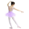 thumbnail image 2 of iEFiEL Kids Girls Sleeveless Leotard Stretch Mesh Splice Ballet Dance Gymnastics Tutu Dress, 2 of 7