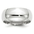 thumbnail image 4 of 10K White Gold 8mm Standard Comfort Fit Band Ring Size 13, 4 of 7