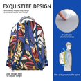 thumbnail image 5 of Hawaii Tropical Wind Palm Leaves Backpack: Durable Lightweight Design for Students, Large Capacity Laptop Daypack with Padded Sleeve, Perfect Gift for Campus Commute, 5 of 6