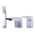 thumbnail image 3 of ALFI brand AB2464-PC Polished Chrome Deck Mounted 3 Hole Tub Filler & Shower Head, 3 of 7