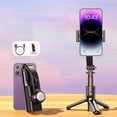 thumbnail image 2 of Estabilizador de cardán de aleación de aluminio Selfie Stick Soporte de trípode extensible de 75 cm con sensor de vibración para teléfonos inteligentes - Soporte de escritorio portátil para, 2 of 9
