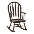 thumbnail image 2 of Monarch Specialties Juvenile Arrow Back Rocking Chair, Cappuccino, 2 of 3