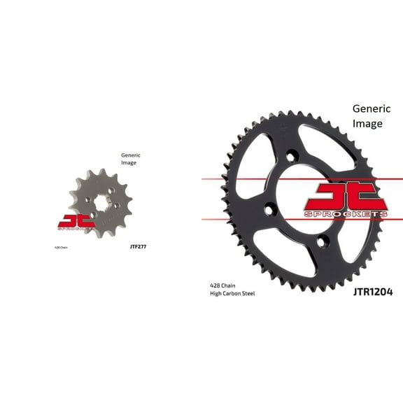JT SPROCKETS Front and Rear Steel Sprocket Kit for OffRoad HONDA CRF125F 2014-2015