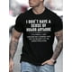 thumbnail image 1 of Men's Casual Crew Neck T-Shirt with Sarcasm and Humor Graphic Print - 100% Polyester Knit Fabric, Lightweight, Slight Stretch, Regular Fit, Summer Tee, 1 of 7