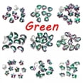 thumbnail image 5 of U8MO 10pcs Colorized Faceted Crystal Glass Pointed Back Top Drilled Pendants Beads-Purple 12#, 5 of 8