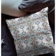 thumbnail image 3 of Flowers of Strength Indoor/Outdoor Pillow in Off-White Brown 16x16, 3 of 5