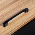 thumbnail image 4 of Manija de puerta de arco, armario de cocina, cajón, tirador de aleación de Zinc negro, Hardware de 128mm, 4 of 6