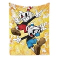 thumbnail image 3 of Cuphead Blanket Soft Bed Sofa Throw Cozy Lightweight Birthday Gift, 3 of 13