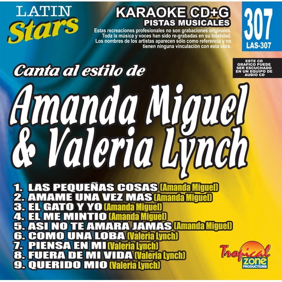 Karaoke Latin Stars 307 Amanda Miguel & Valeria Lynch