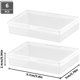 thumbnail image 2 of Paquete de 6 mini cajas de almacenamiento, cajas de almacenamiento pequeñas transparentes con tapas de plástico, cajas de almacenamiento para tarjetas, cuentas pequeñas, joyas, suministros para manua JAMW Sencillez, 2 of 5