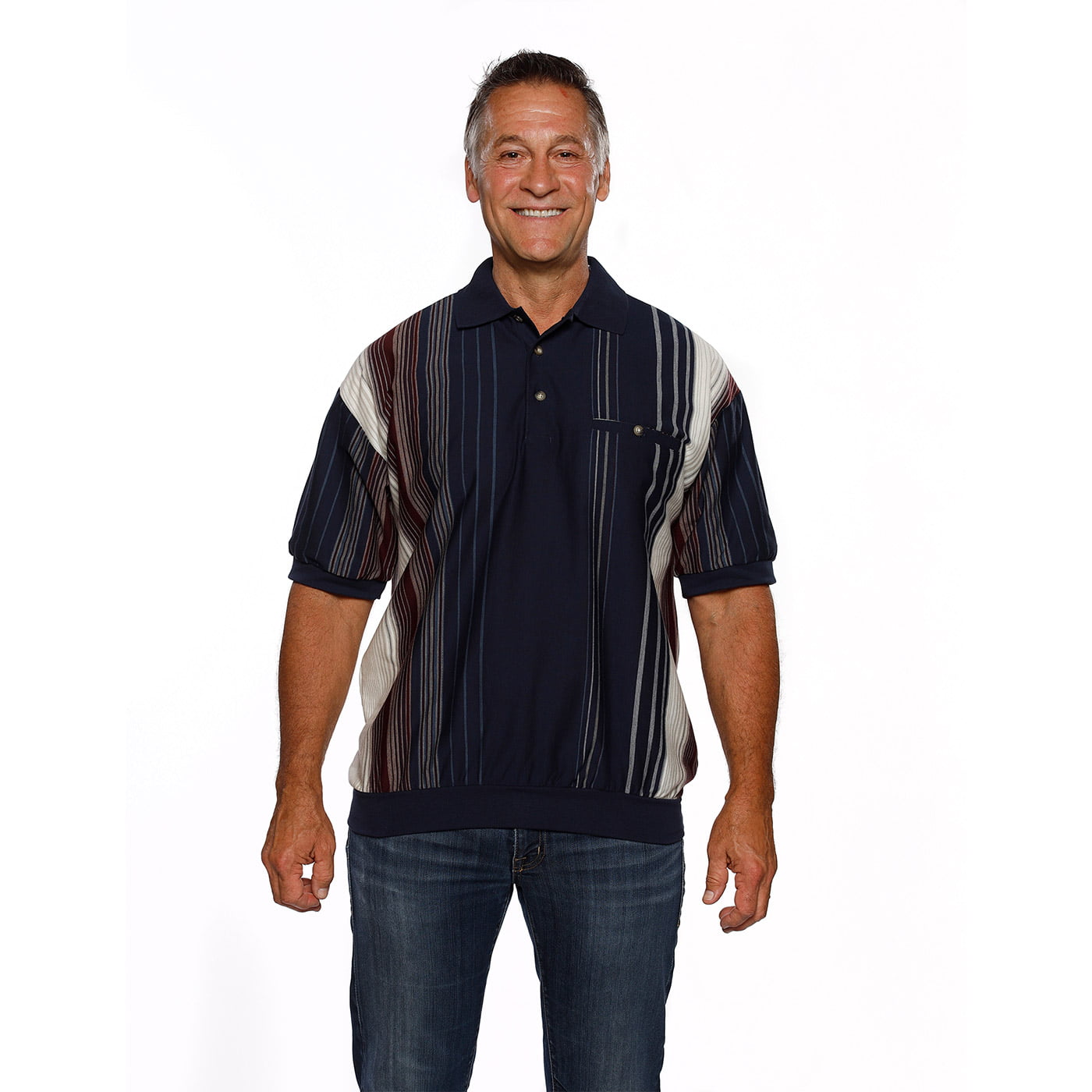 Classics by Palmland Short Sleeve Polo Shirt With Pocket - Walmart.com