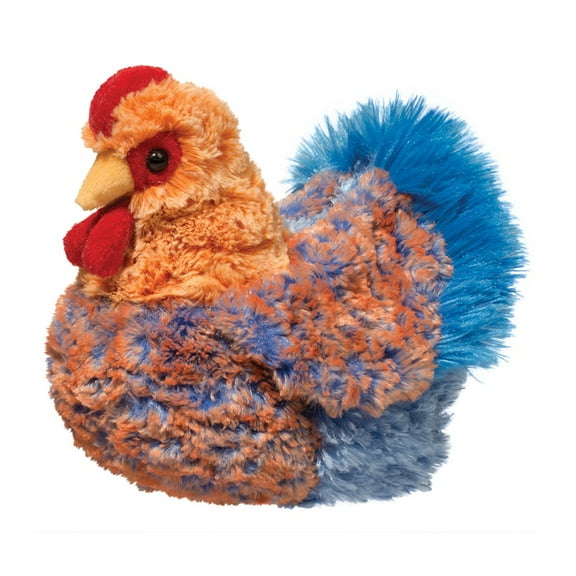 Henrietta Blue Lace Hen Plush Toy Stuffed Animal by Douglas Cuddle Toys