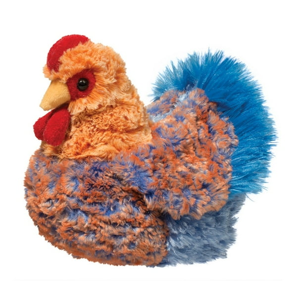 Henrietta Blue Lace Hen Plush Toy Stuffed Animal by Douglas Cuddle Toys