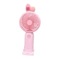 thumbnail image 3 of Tnarru Handheld Fan Cooling Fan Lightweight Stylish 1 Wind Speed Mini Portable Fan Personal Small Desk Fan for Outdoor Gifts Home Travel Pink Rabbit Ears, 3 of 8