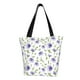 thumbnail image 1 of Balery Purple Chicory Bolsa de Hombro con Diseño, Bolsa Grande y Duradera, Bolsa Versátil para Compras, 1 of 6
