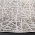 thumbnail image 3 of SAFAVIEH Maya Eveleen Abstract Area Rug, Taupe/Gray, 6'7" x 6'7" Round, 3 of 10