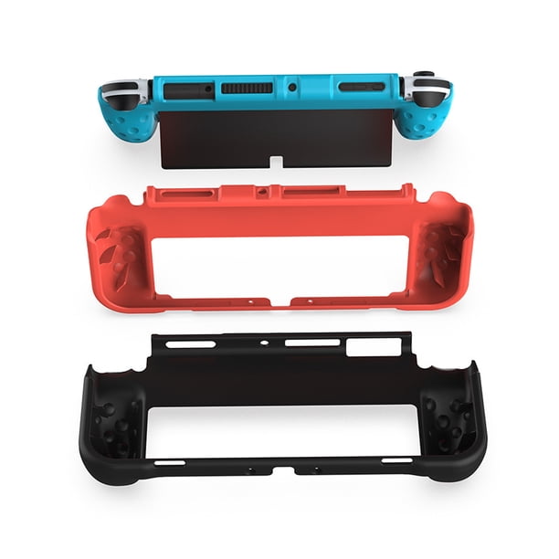Funda protectora de TPU suave para Nintendo Switch carcasa protectora anticaída Likrtyny a prueba de golpes con soporte para consola de juegos OLED