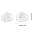 thumbnail image 3 of 100pcs Clear Rubber Earring Stopper Plugs Secure Ear Studs Back Accessories Earrings Closures for Jewelry Enthusiasts, 3 of 8