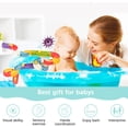 thumbnail image 4 of Juguete de baño para bebé de 3 piezas, Lindo juguete de baño de tortugas, Tortuga mecánica, Juguetes de baño flotantes para la bañera, Juguetes de baño para bebés, Juguete de baño de tortuga, Juguete, 4 of 5