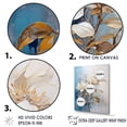 thumbnail image 3 of Designart "Beige Blossom Tranquility" Rhododendron Floater Framed Wall Art Prints, 3 of 5