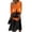 Ginger, variant on Halloween Dresses for Women Halloween Pumpkin Print V Neck 3/4 Length Sleeve Summer Dresses for Halloween Party Fall Clothes