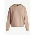 thumbnail image 6 of Scoop Women's and Women's Plus New Scubaknit Cropped Sweatshirt with Drop Sleeves, Sizes XS-4X, 6 of 6