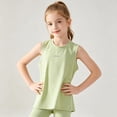 thumbnail image 5 of OSOLU Children Boys Tank Tops Sportswear Breathable Summer Solid Color Sleeveless Crew Neck Lightweight Athletic Vest Activewear Fashion Seaside Tops, 5 of 5