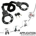 thumbnail image 5 of Motorcycle Bike Electric Scooter Lock with Key 60cm Chain Lock Anti Theft W/Bag, 5 of 10