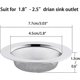 thumbnail image 2 of 2pcs Stainless Steel Sink Strainer,7.5cm Drain Strainer,kitchen Sink Strainer, 2 of 5