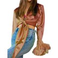 thumbnail image 1 of Txlixc Blusa de corte irregular para mujeres Txlixc moda, 1 of 9