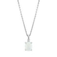 thumbnail image 2 of Brilliance Fine Jewelry Created Opal and White Cubic Zircoina Pendant Necklace and Studs Set in Sterling Silver, 2 of 8