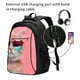 thumbnail image 2 of Balery Cool Cat Pink Sunglasses Mochila con carga USB para hombre y mujer - Mochila impermeable y antirrobo para laptop con puerto USB para viajes, trabajo, 2 of 7